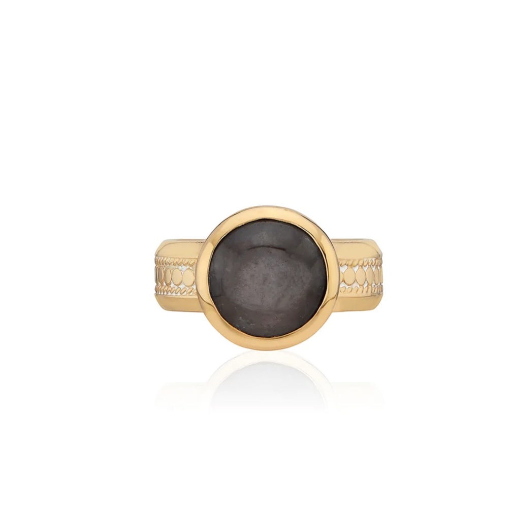 Anna Beck Grey Sapphire Cocktail Ring size 6